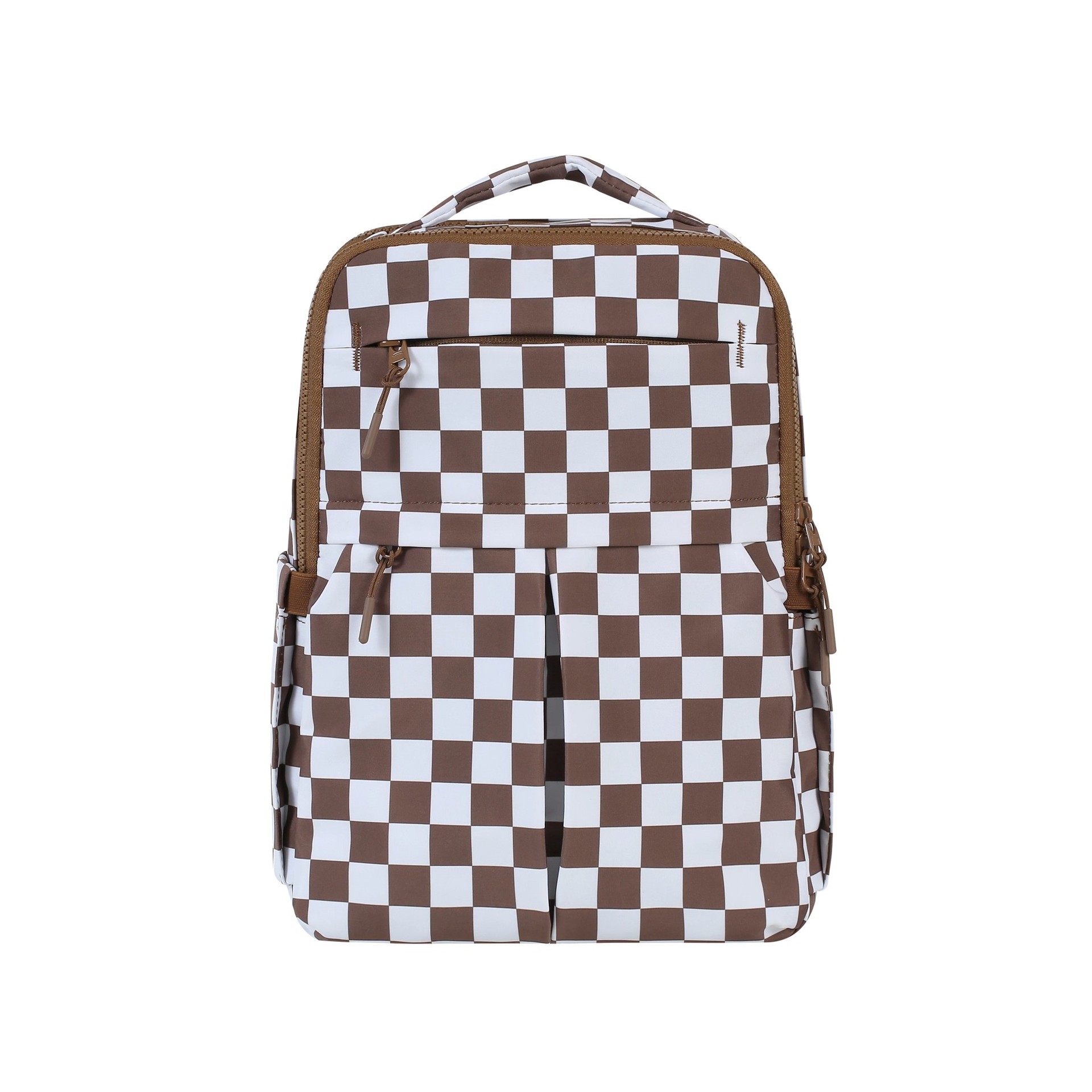 Lightweight Multi-Compartment Nylon Travel Backpack with Shockproof Laptop Sleeve