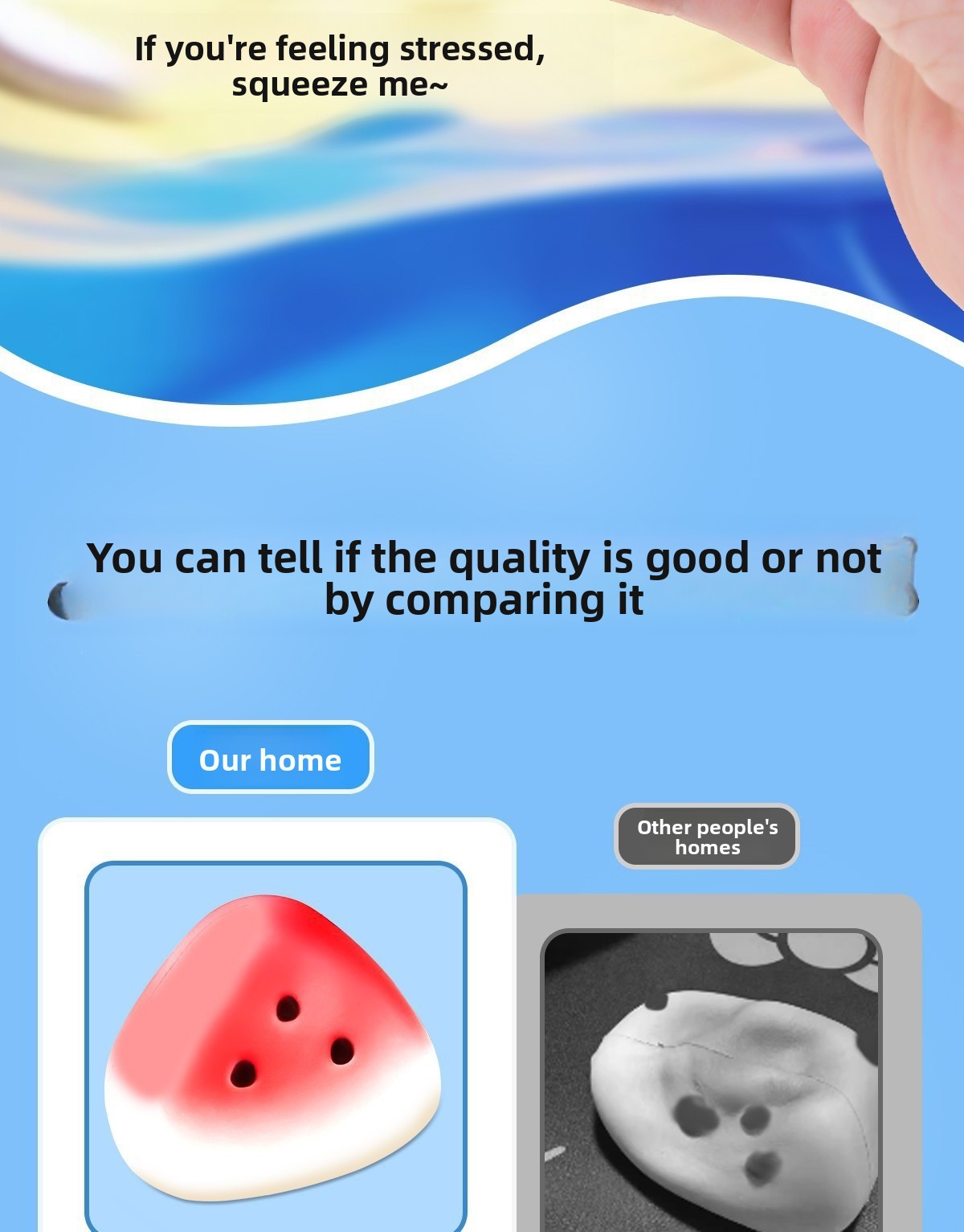 Ice-Skin Watermelon Slow-Rebound Squishy Toy — QIUOLA | qiuola.com