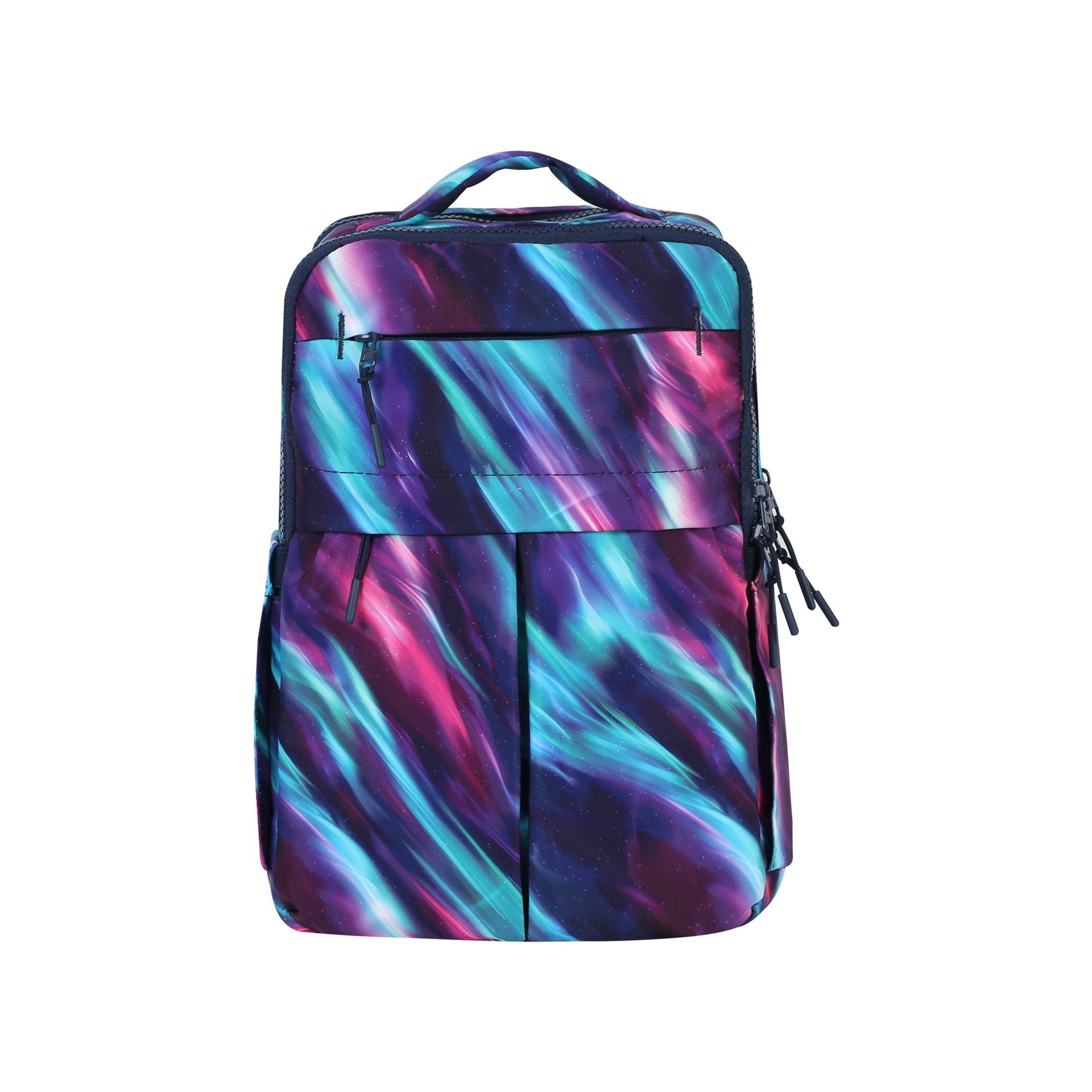 Lightweight Multi-Compartment Nylon Travel Backpack with Shockproof Laptop Sleeve