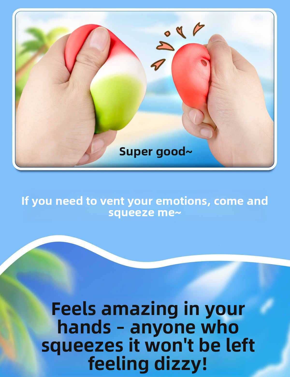 Ice-Skin Watermelon Slow-Rebound Squishy Toy — QIUOLA | qiuola.com