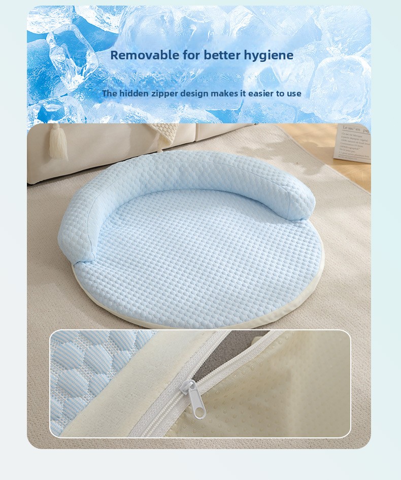 Round Cooling Ice Bean Pet Mat