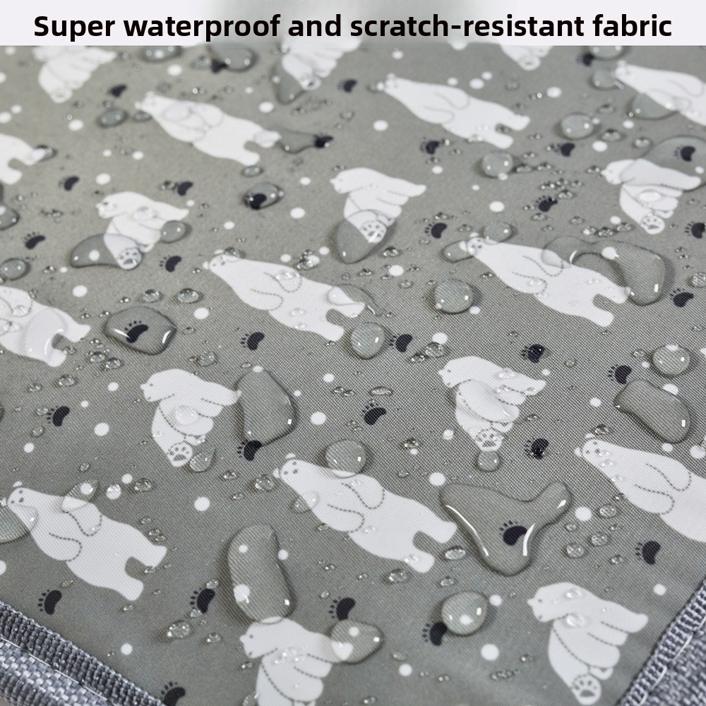 9-Level Adjustable Waterproof Pet Electric Heating Blanket with Removable Washable Cover and Chew Resistant Steel Cord