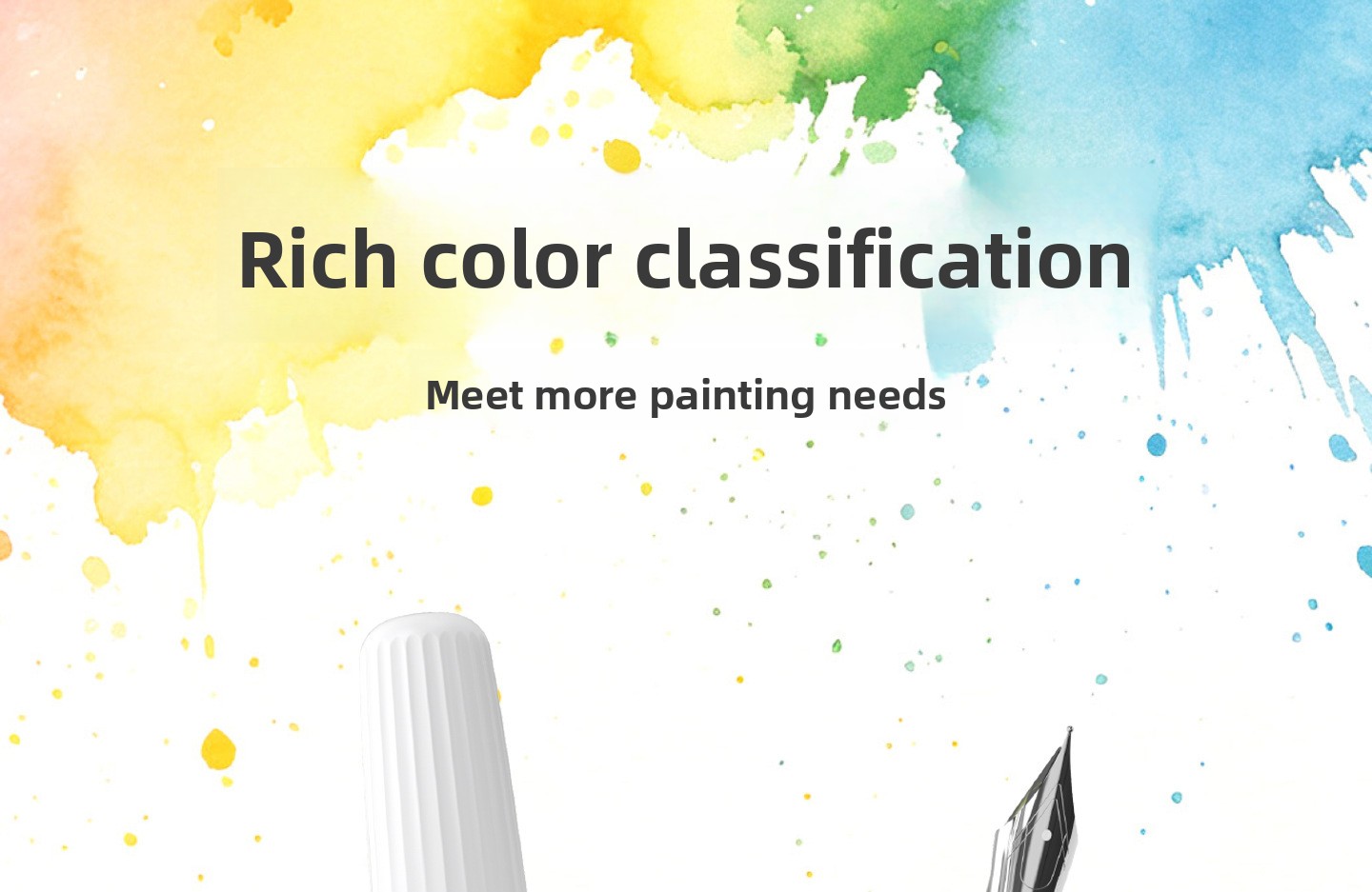 4-Color Fountain Pen Gift Set with EF Fine Nib and 20 Ink Cartridges