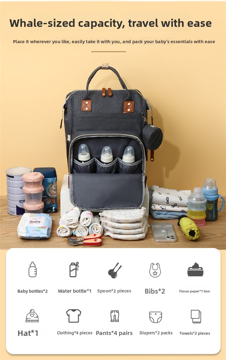 Large Capacity Backpack Multi-function Mother and Baby Bag Mummy Bag
