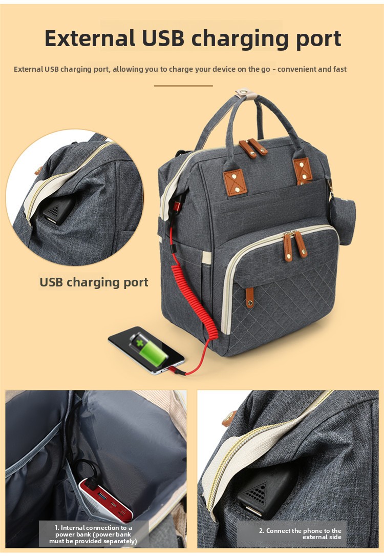 Large Capacity Backpack Multi-function Mother and Baby Bag Mummy Bag