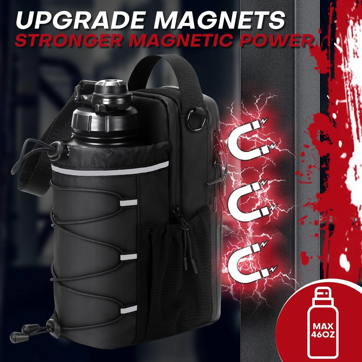 Fitness Magnetic Water Bottle Bag