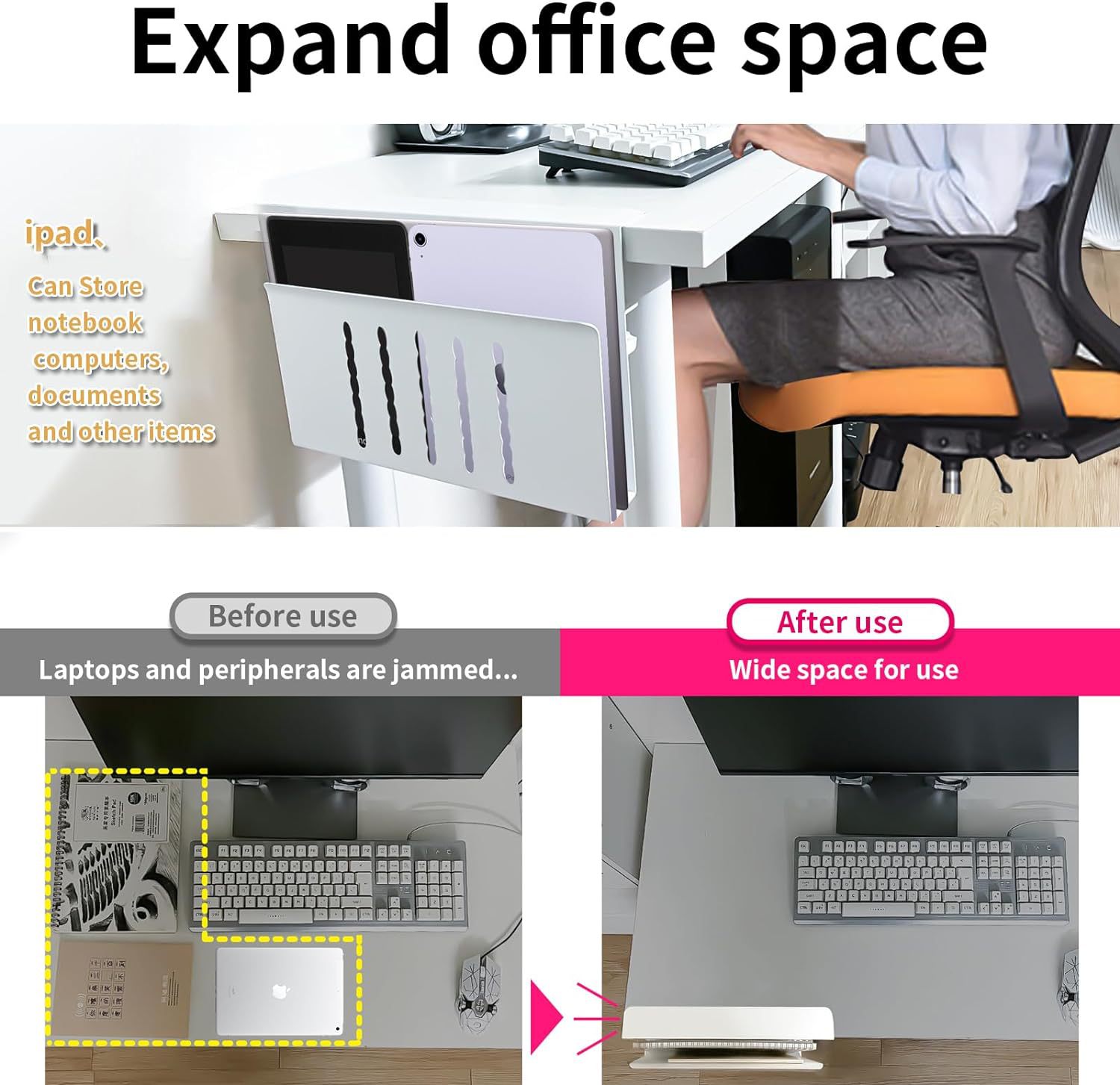 Multifunctional vertical notebook stand