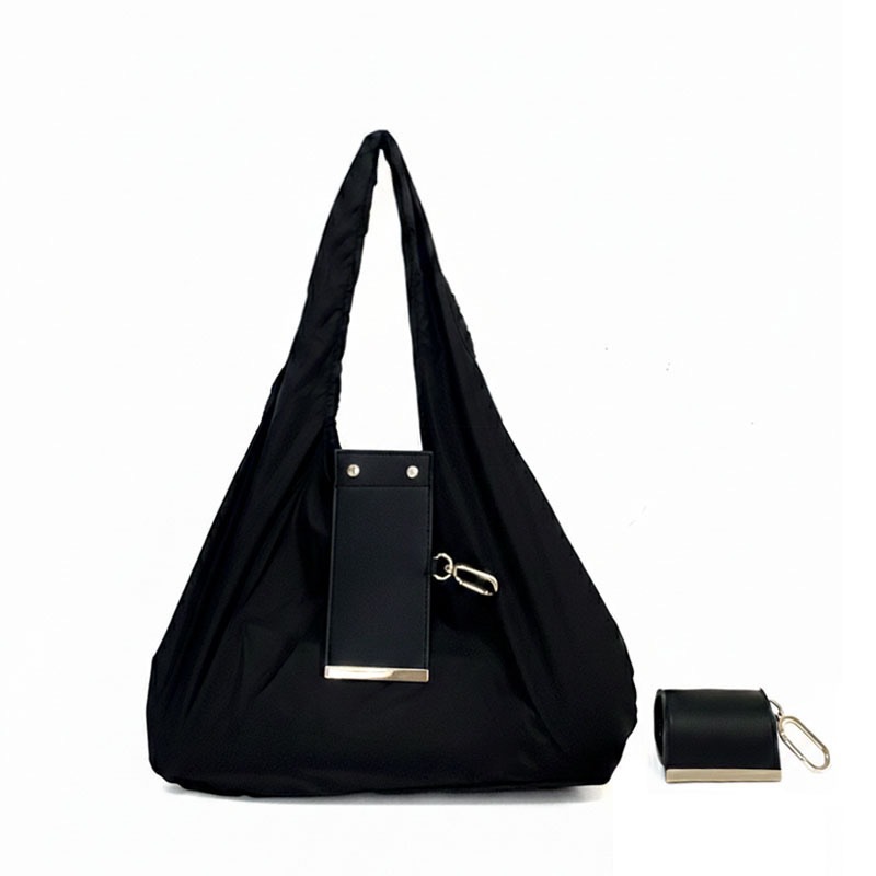 Foldable waterproof nylon shopping bag