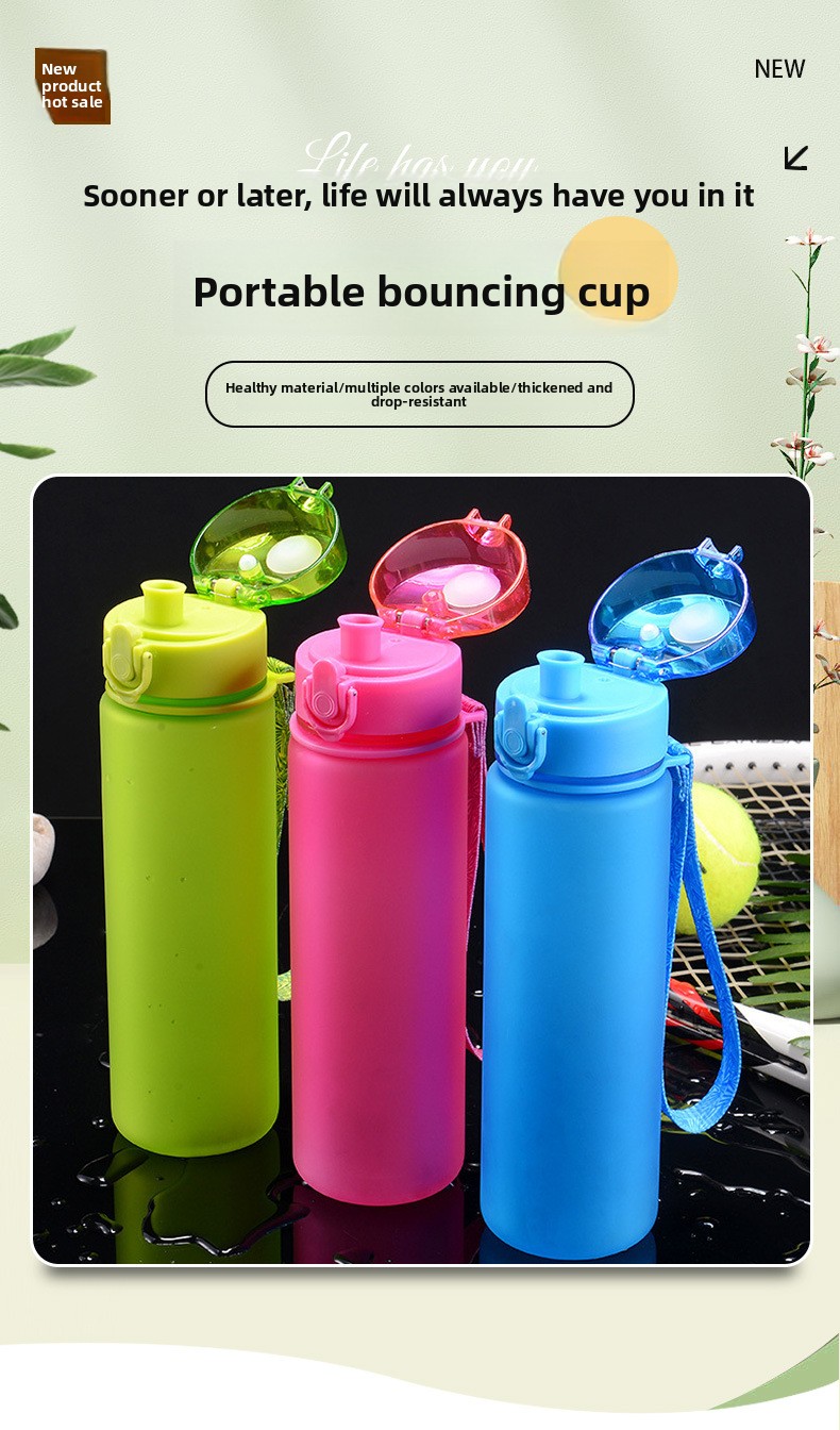 Portable Plastic Bounce Cover Water Cup