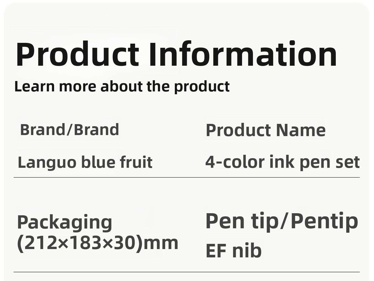4-Color Fountain Pen Gift Set with EF Fine Nib and 20 Ink Cartridges