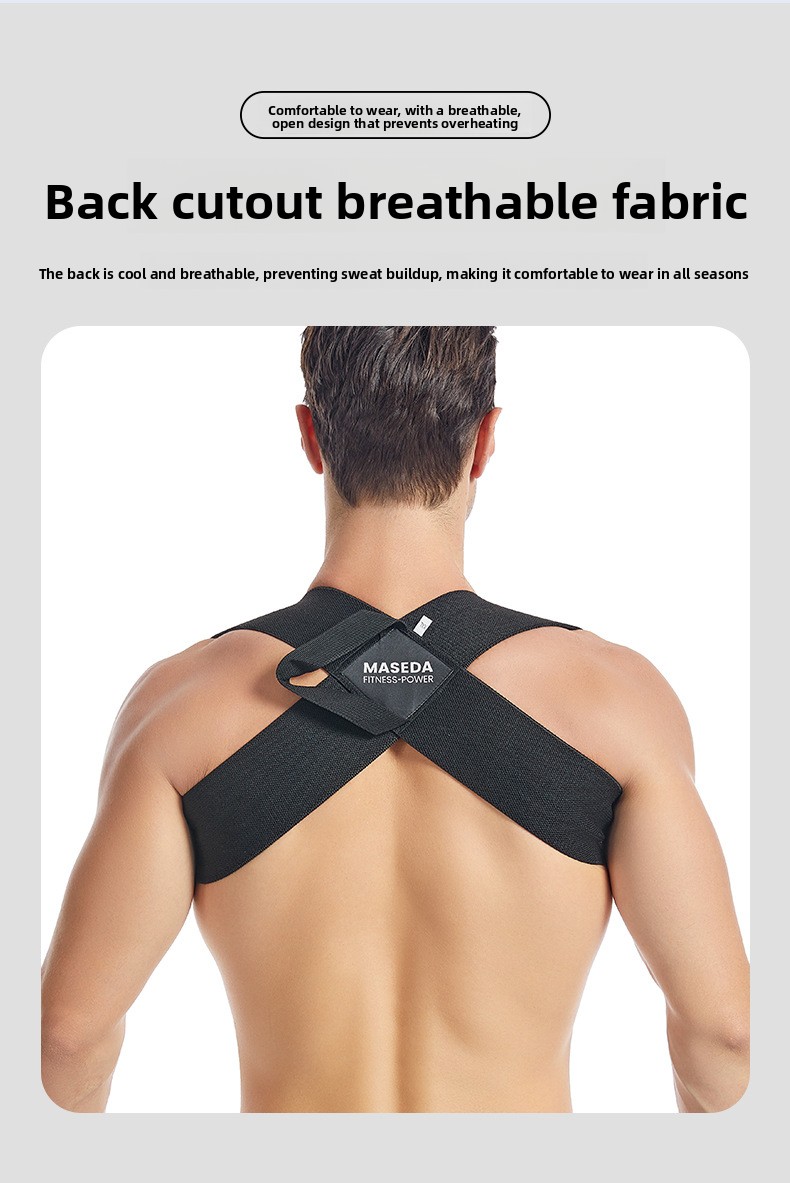 Unisex Heavy-Duty Sports Equipment Unisex Back Brace Posture Corrector Support Belt Men Women