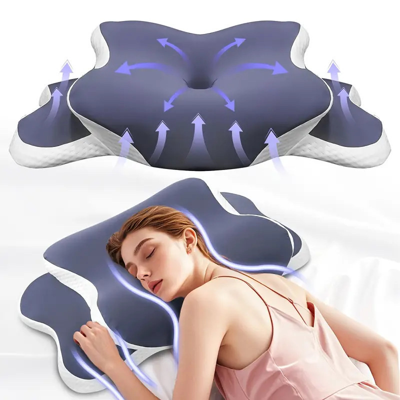 butterfly-shaped memory foam pillow