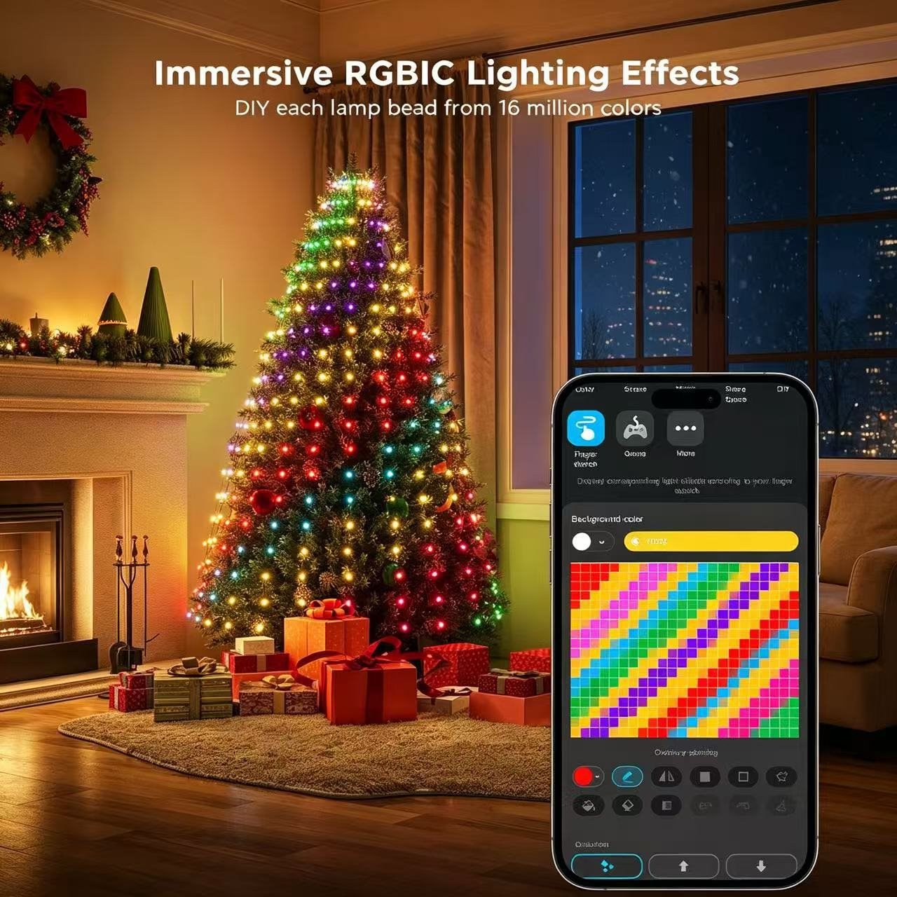 Christmas tree string lights