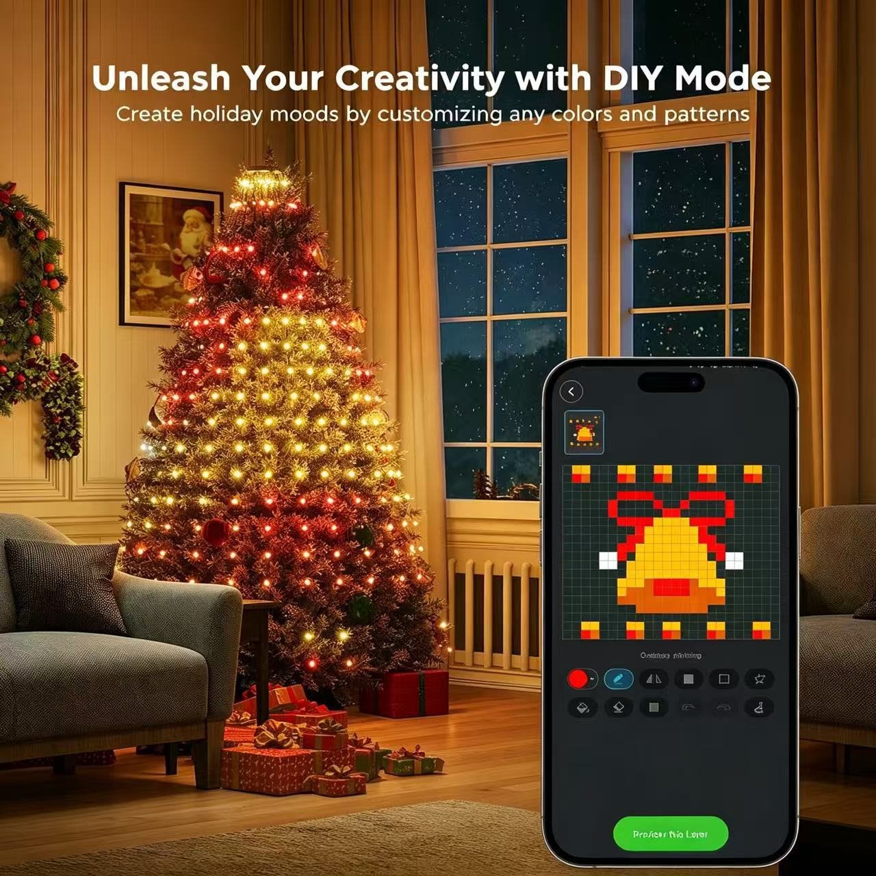 Christmas tree string lights