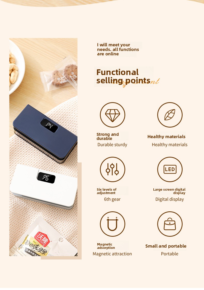 Mini rechargeable heat sealer