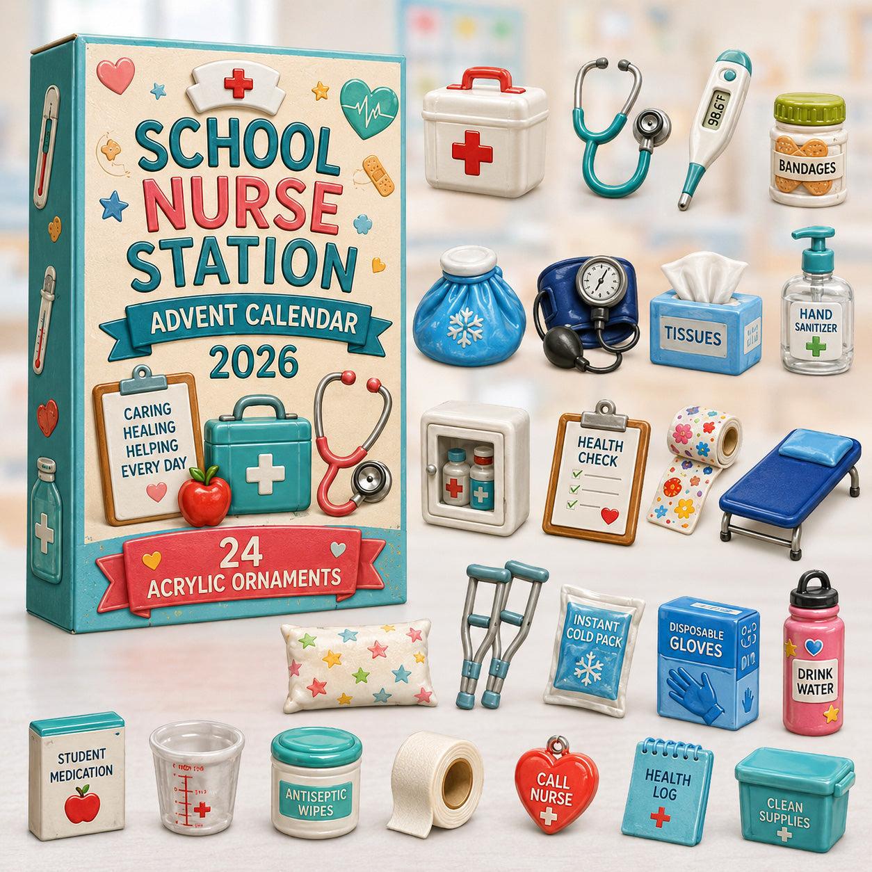 Career Series Acrylic Advent Calendar Blind Box Christmas Countdown Decoration DIY Early Education Toy