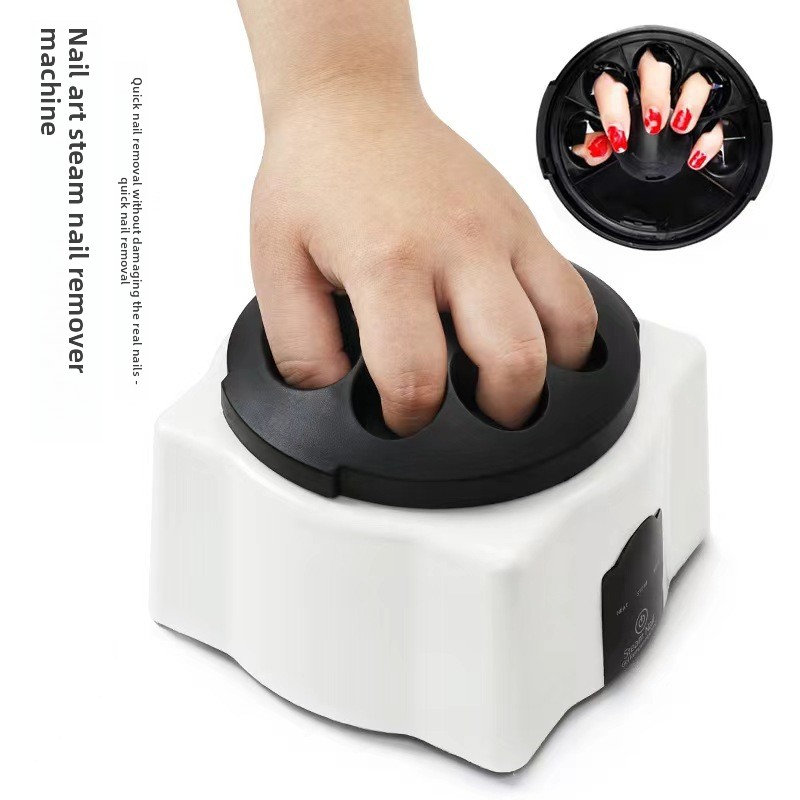 36W Steam Nail Polish Remover, Gentle Paint Dissolving Machine for Gel Glitter Polish