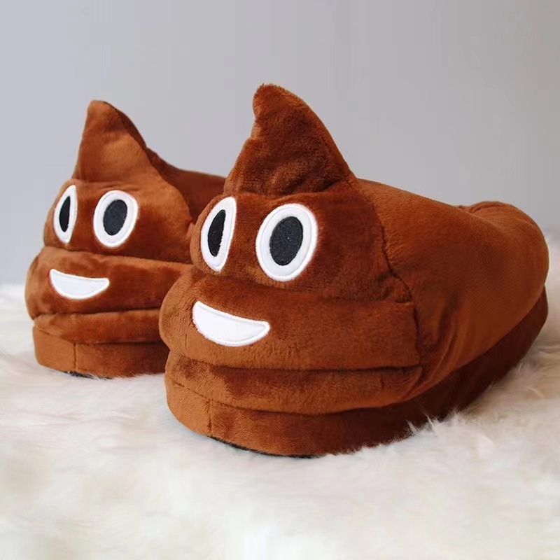 Fun cartoon cotton thermal home slippers