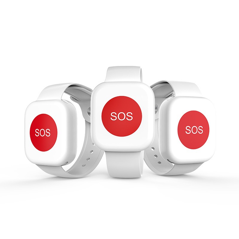 Wireless 433MHz Watch-Style Emergency SOS Alert Help Button Bracelet for Elderly Care