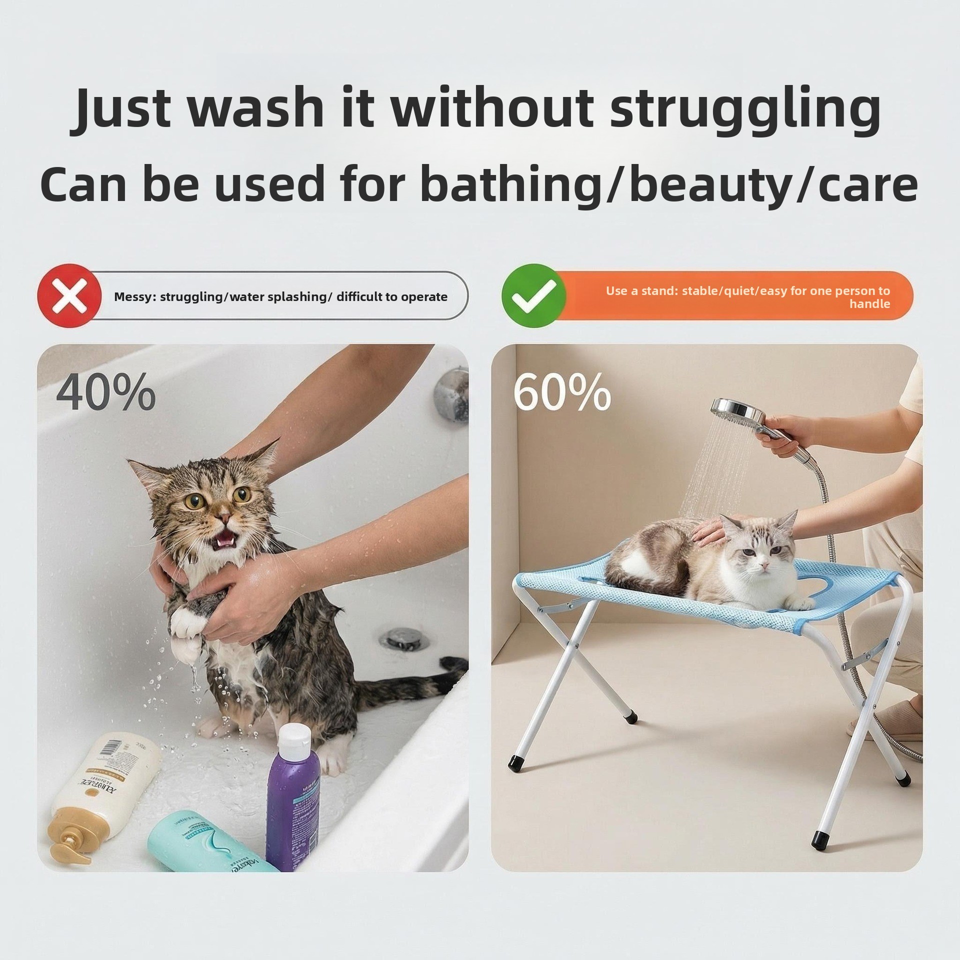 Detachable Pet Grooming Restraint Frame