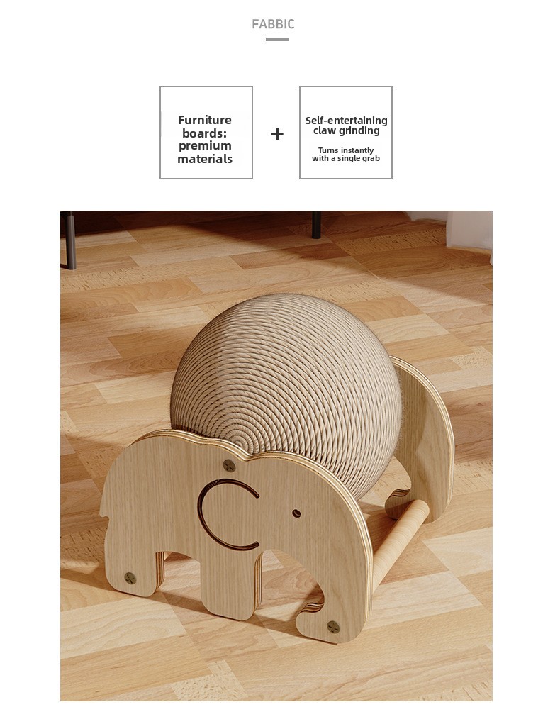 Pelota rascadora de sisal para gatos: imagen adicional