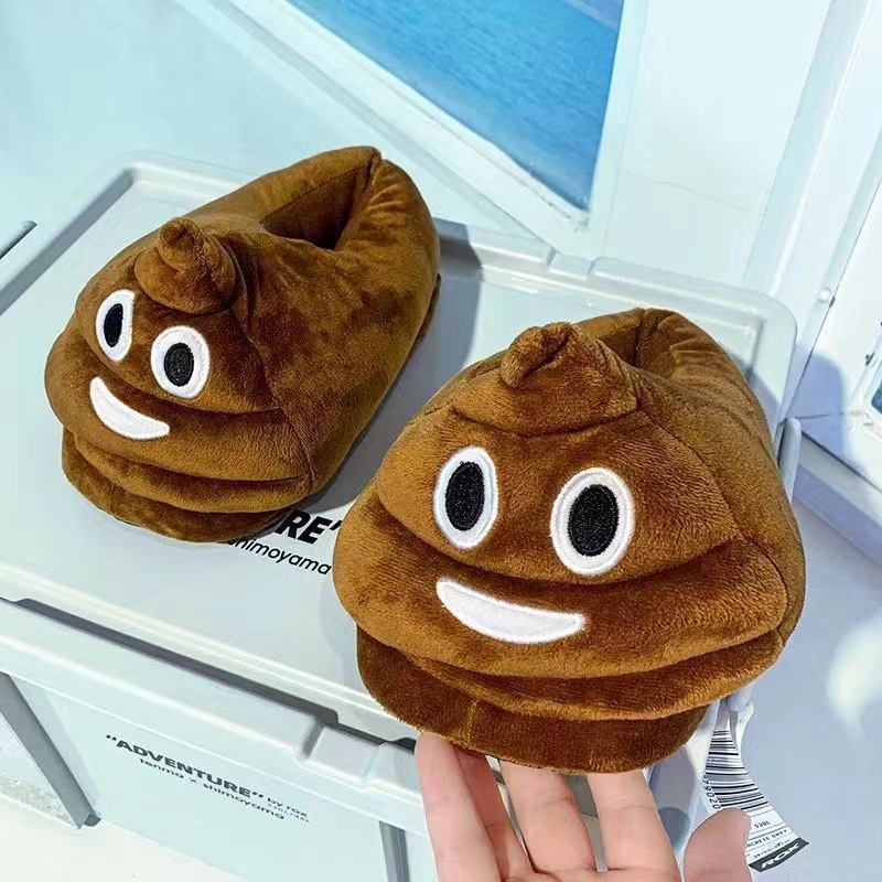Fun cartoon cotton thermal home slippers