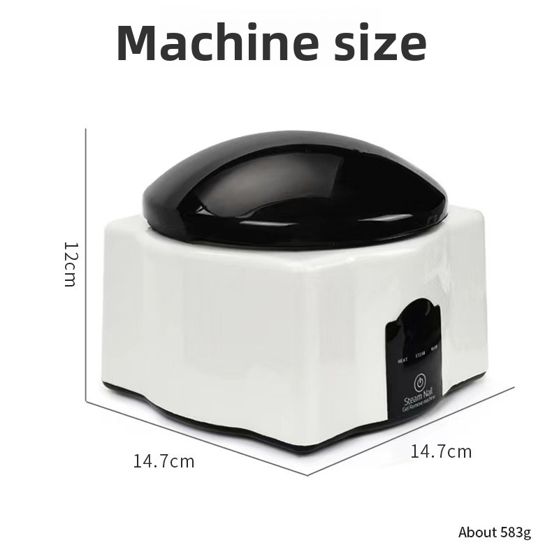 36W Steam Nail Polish Remover, Gentle Paint Dissolving Machine for Gel Glitter Polish