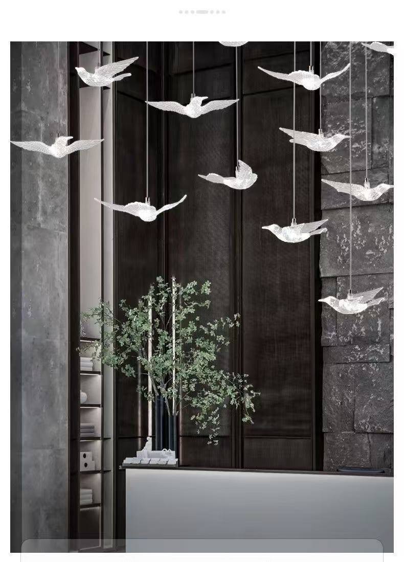10-Head Resin Crystal LED Chandelier Decorative