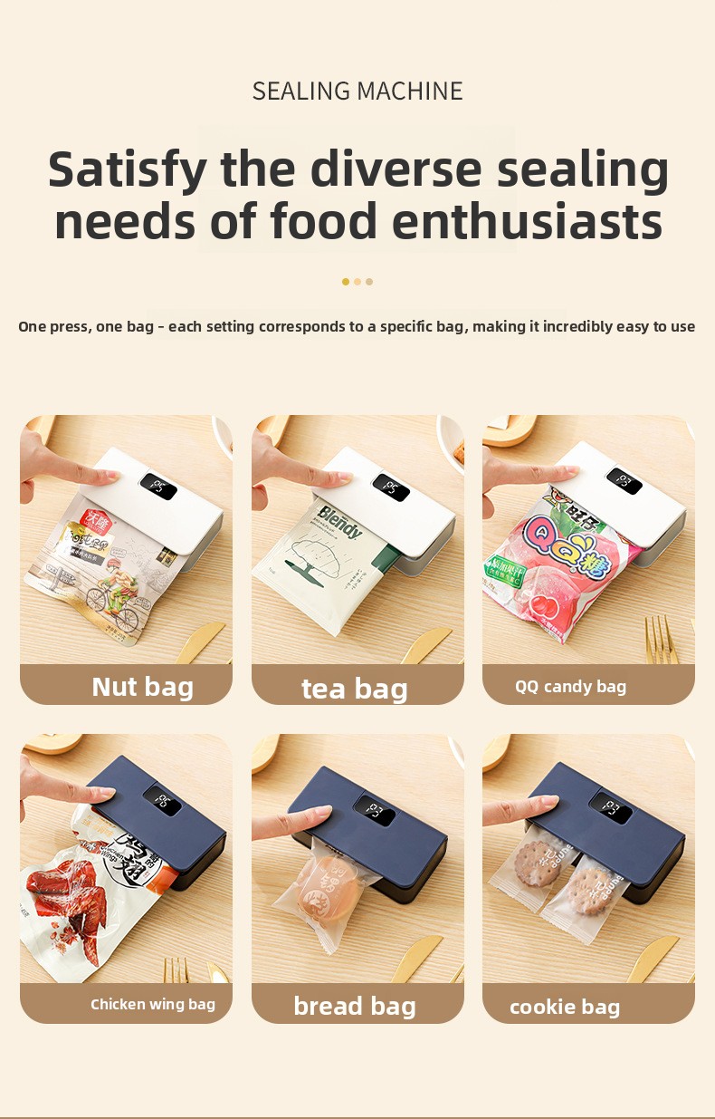 Mini rechargeable heat sealer