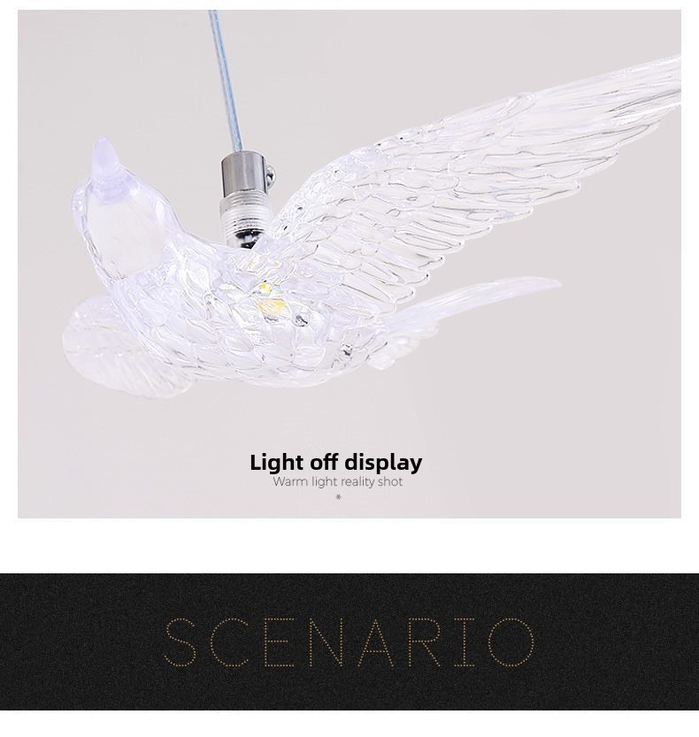 10-Head Resin Crystal LED Chandelier Decorative