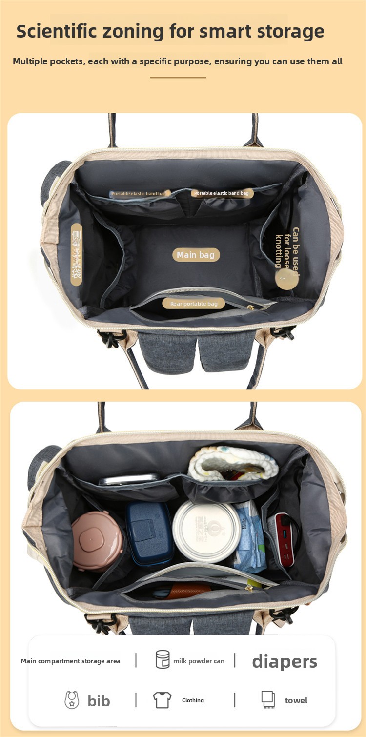 Large Capacity Backpack Multi-function Mother and Baby Bag Mummy Bag