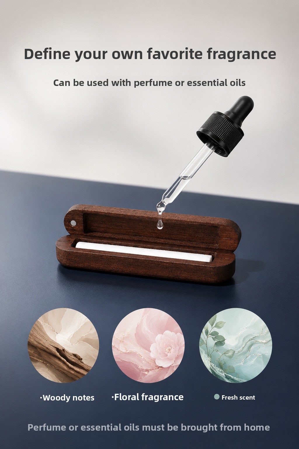 Walnut Oval Magnetic Aroma Diffuser