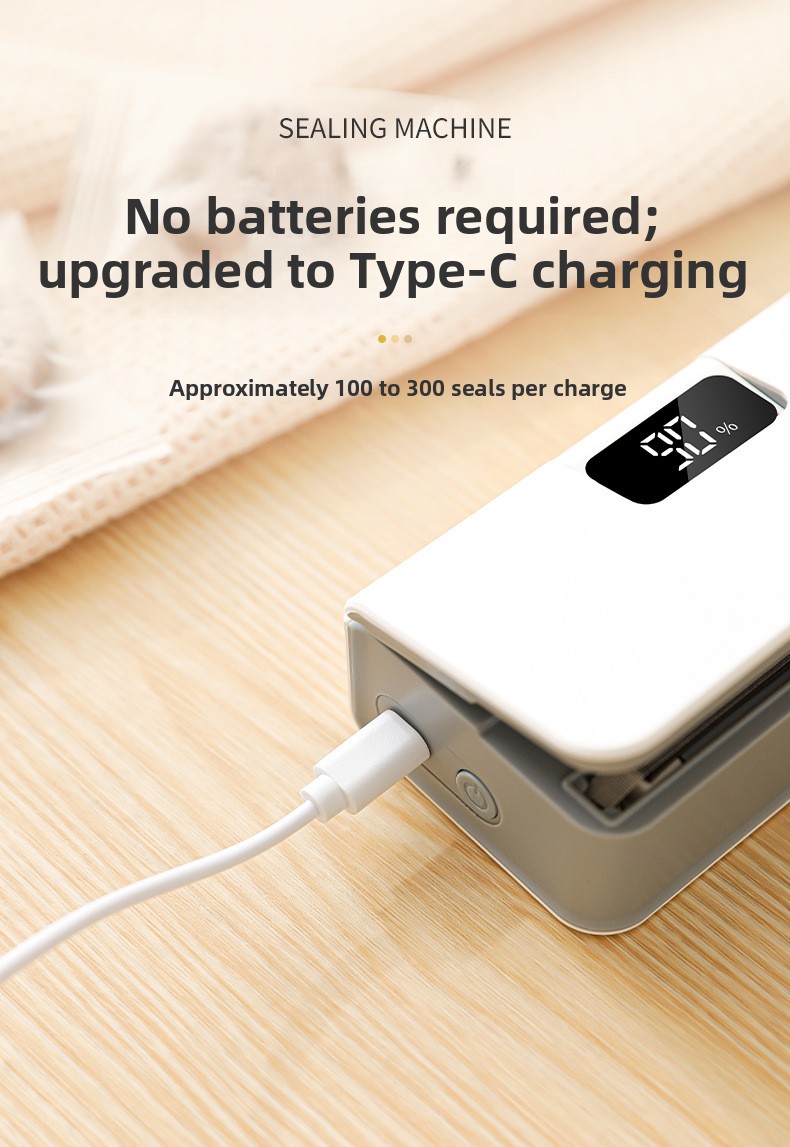 Mini rechargeable heat sealer