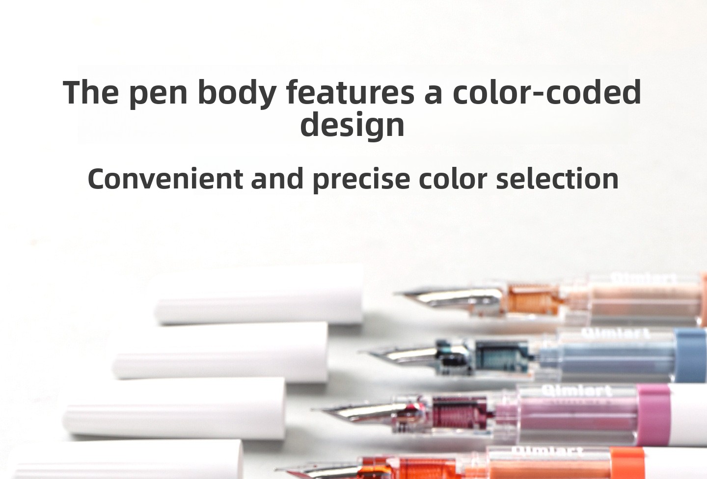 4-Color Fountain Pen Gift Set with EF Fine Nib and 20 Ink Cartridges