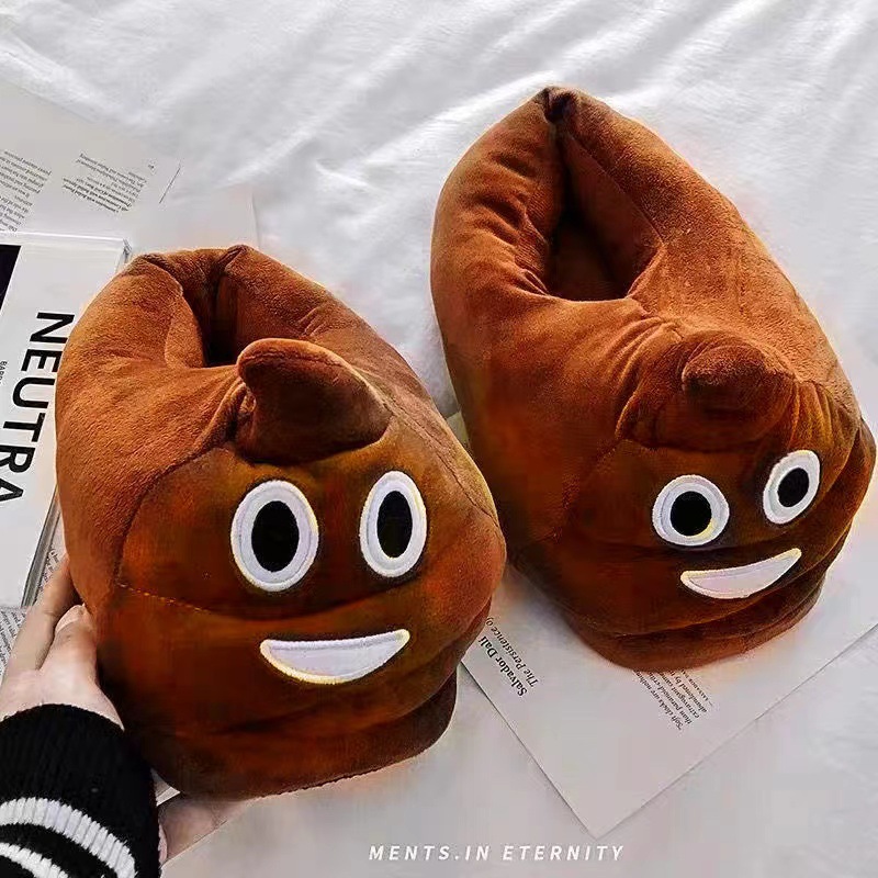 Fun cartoon cotton thermal home slippers