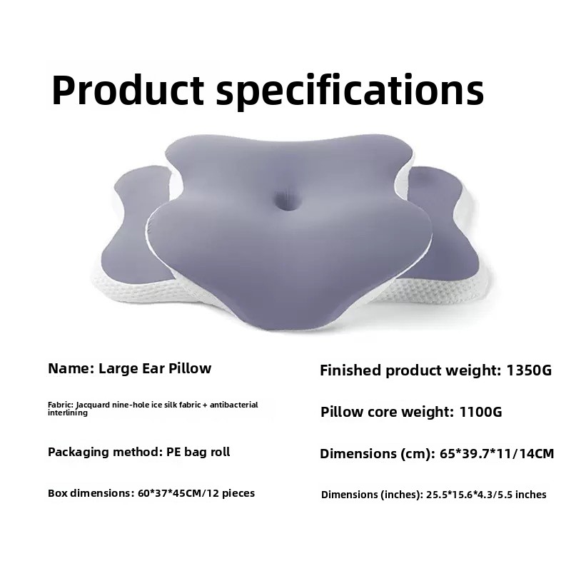 butterfly-shaped memory foam pillow