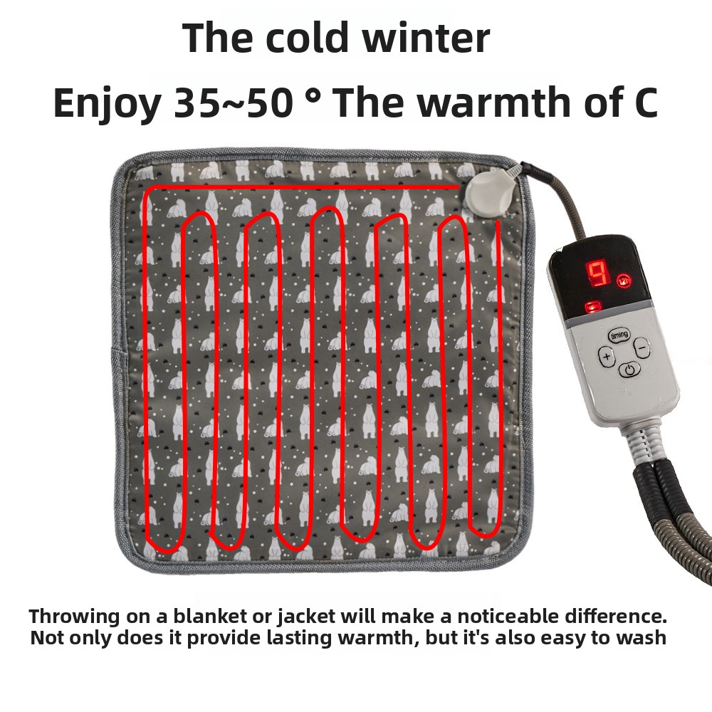 9-Level Adjustable Waterproof Pet Electric Heating Blanket with Removable Washable Cover and Chew Resistant Steel Cord