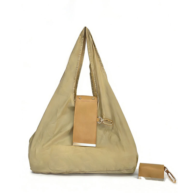 Foldable waterproof nylon shopping bag