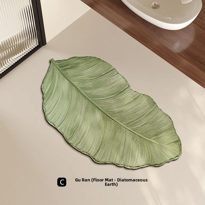 Irregular Diatomaceous Green Plant Earth Mat