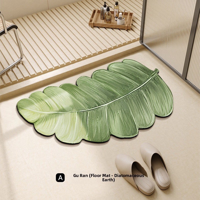 Irregular Diatomaceous Green Plant Earth Mat