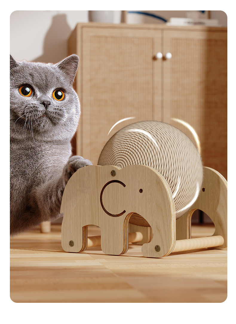 Pelota rascadora de sisal para gatos: imagen adicional