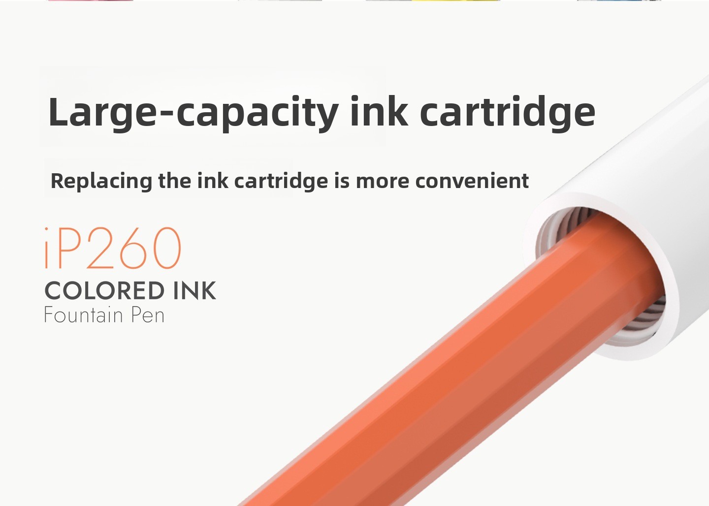 4-Color Fountain Pen Gift Set with EF Fine Nib and 20 Ink Cartridges