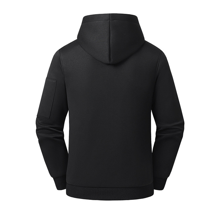 Men's Smart Heated Hooded Sweatshirt, 26-Zone USB Electric Warming Pullover with Power Bank Support, Winter Thickened Sports Jacket