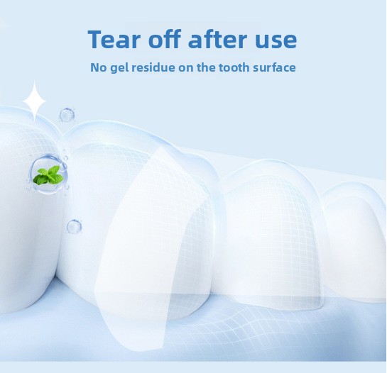 Advanced Whitening Tooth Strips Sensitive Gums Formula
