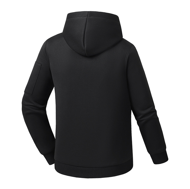 Men's Smart Heated Hooded Sweatshirt, 26-Zone USB Electric Warming Pullover with Power Bank Support, Winter Thickened Sports Jacket