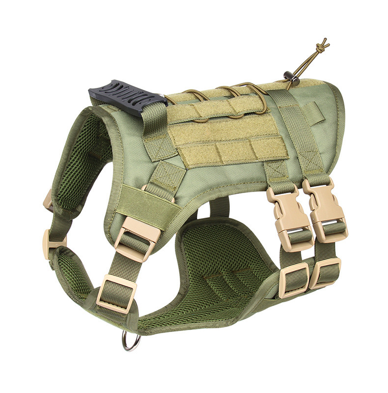 Water-Resistant Oxford Dog Tactical Vest Reflective Adjustable Chest Strap for Medium and Large Dogs
