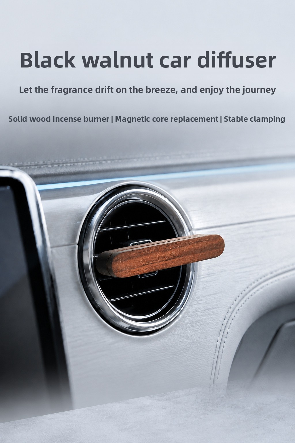 Walnut Oval Magnetic Aroma Diffuser