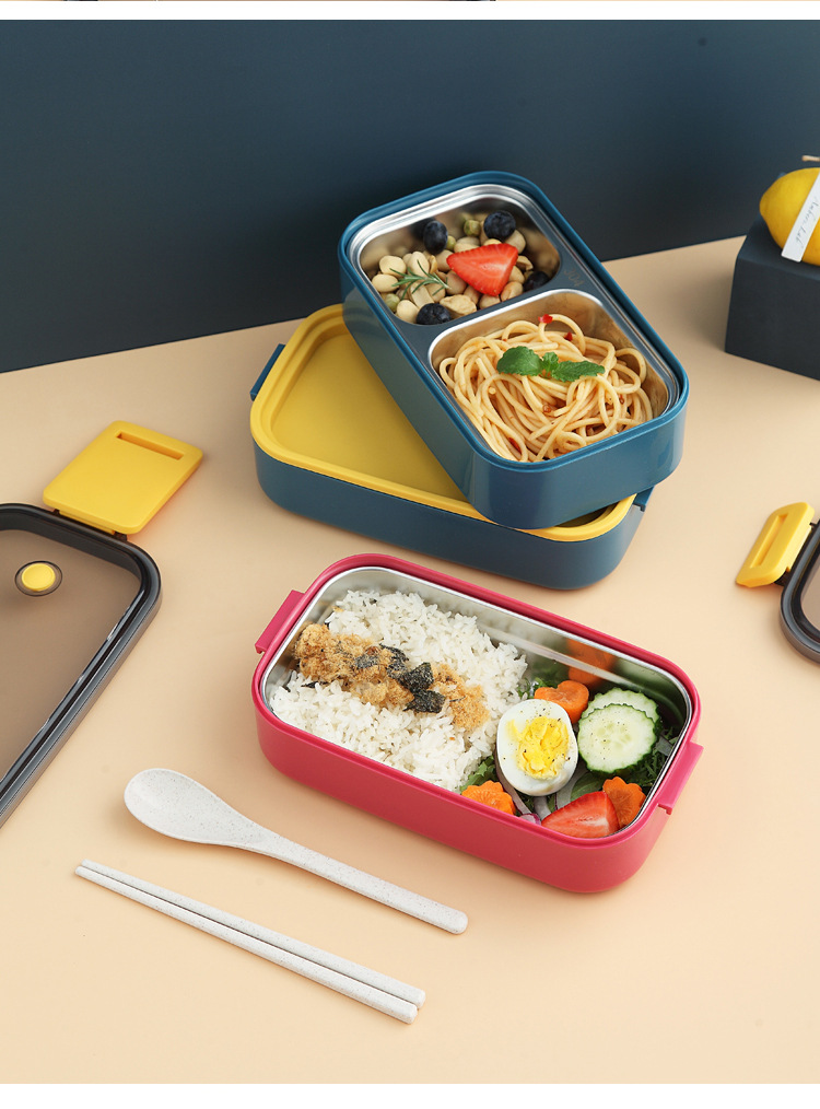 304 Stainless Steel Large Capacity Microwave Safe Lunch Box Insulated Food Container