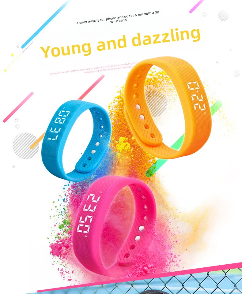 T5C FD68S Round Screen Smart Bracelet With Music Weather and Step Counter
