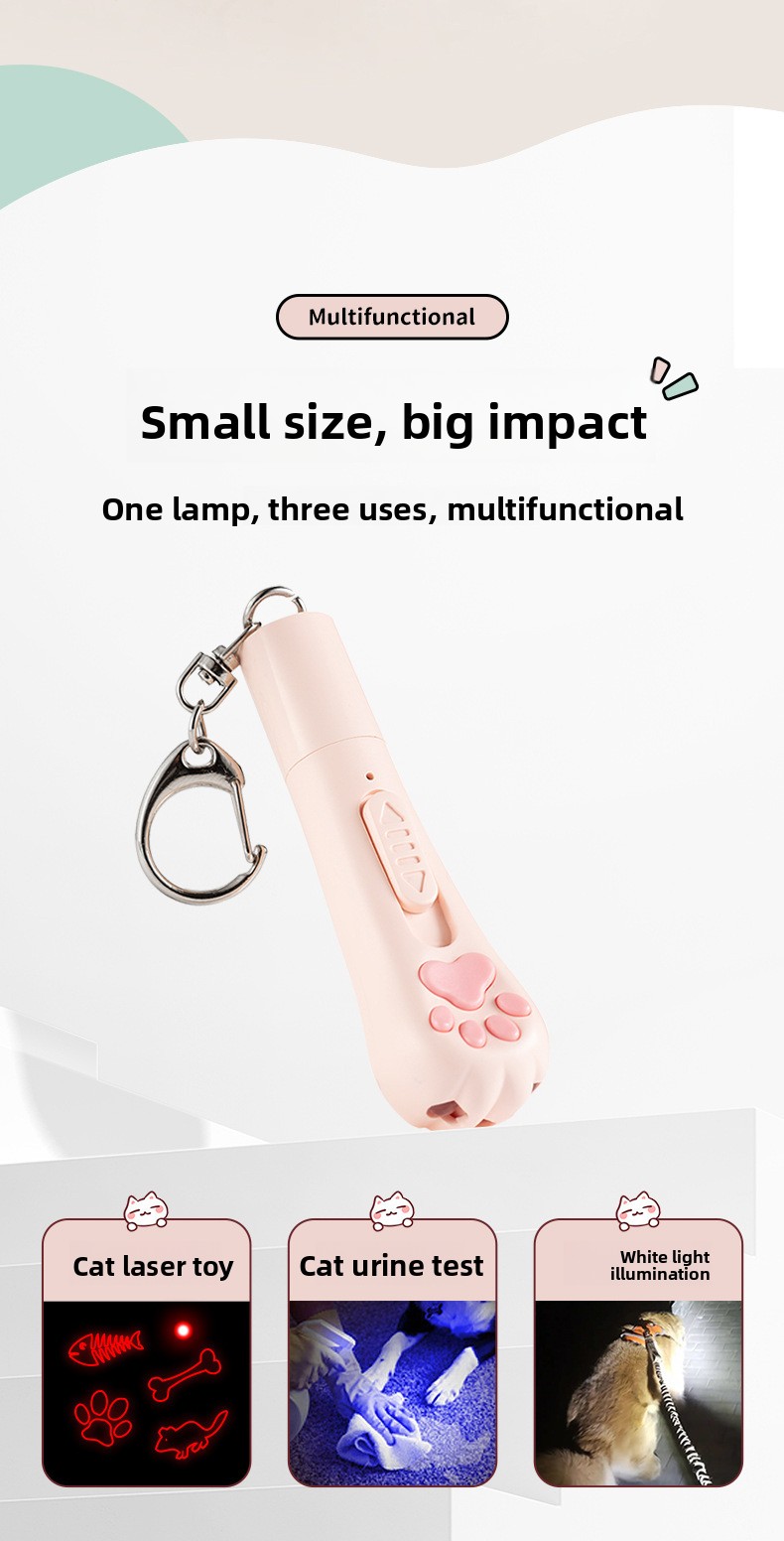 Puntero láser recargable para gatos con patrones: imagen adicional